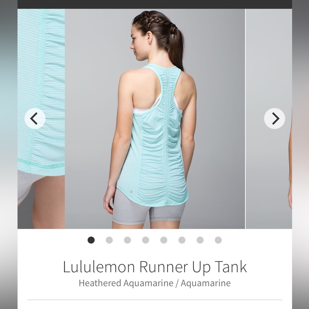 Lululemon Runner Up Tank Heathered Aquamarine